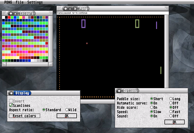 PONGEM screenshot